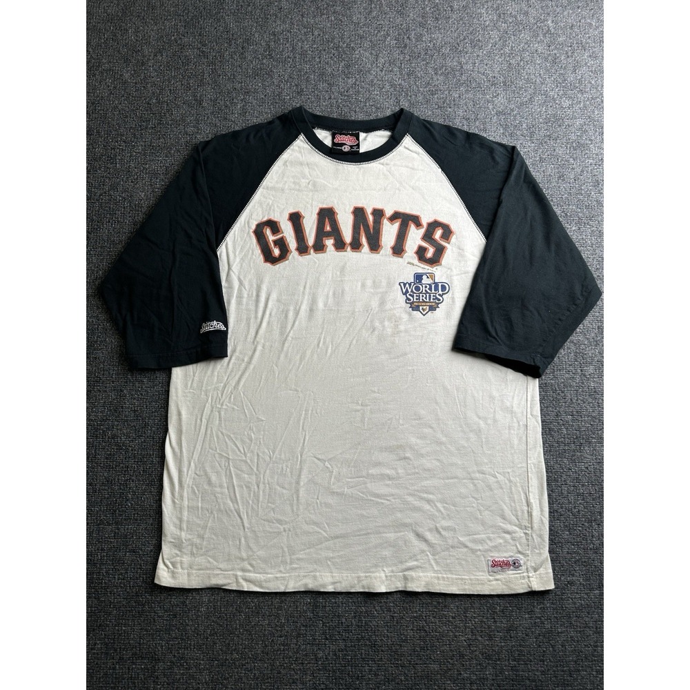 Mens T-Shirt Stitches San Francisco Giants 2010 World Series, Size XL